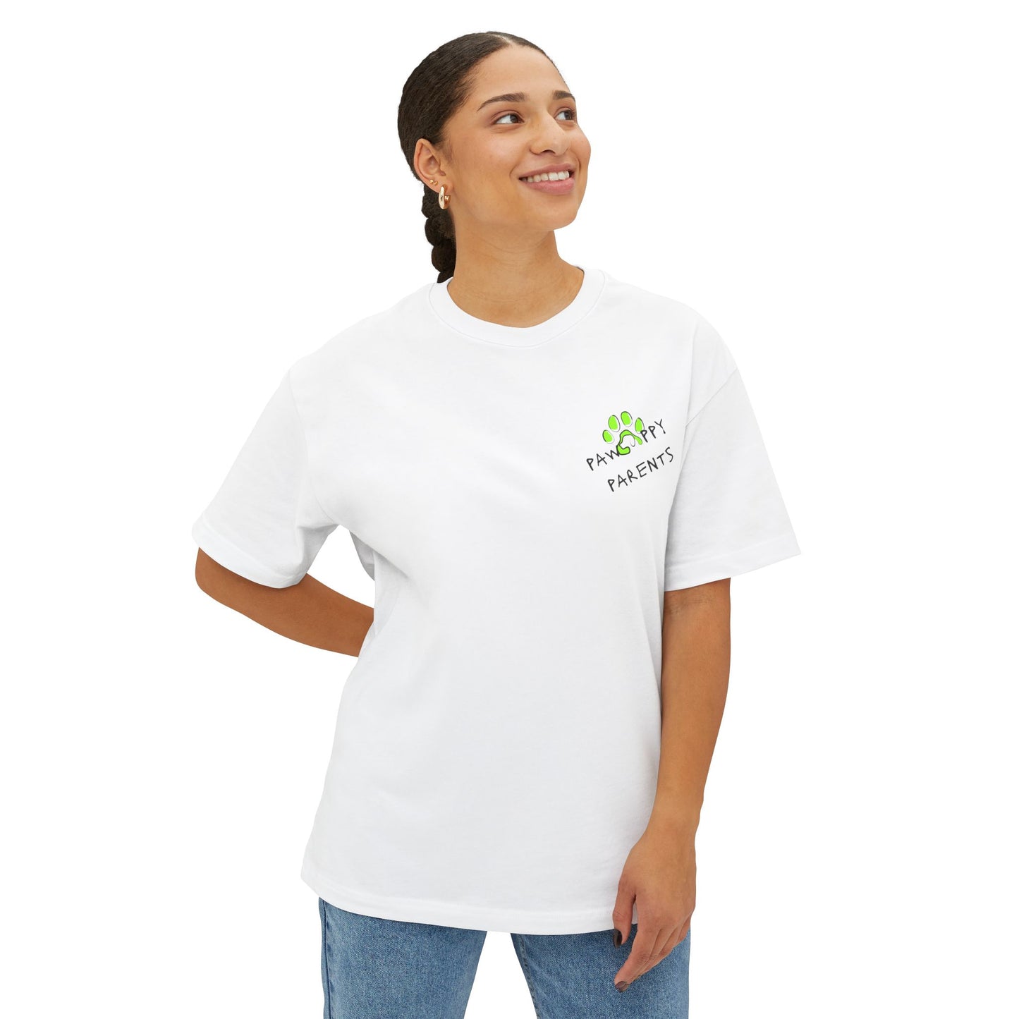 Stay Pawsitive T‑Shirt — Cute Paw Print Rescue Animal Tee
