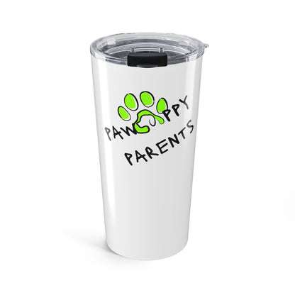 Lime "Pawppy Parents" Tumbler