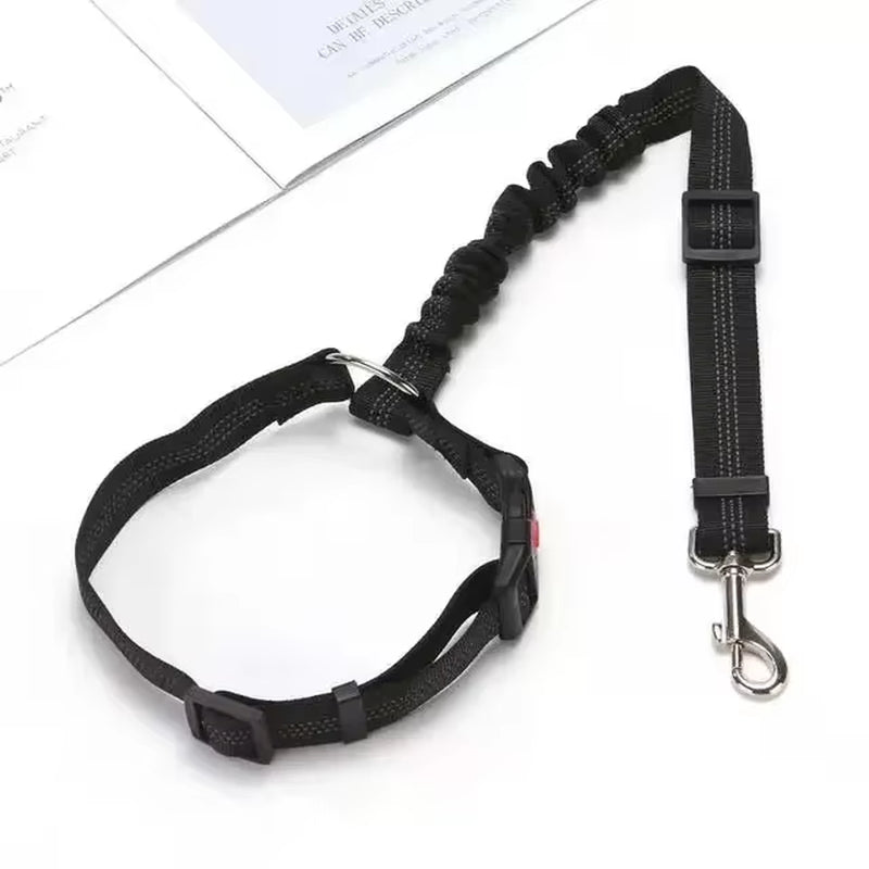 Pet Supplies Car Seat Belt Dog Seat Belt Dog Car Leash Belt Adjustable Cushioning Elastic Travel Strap Leads Safety Leash Rope F