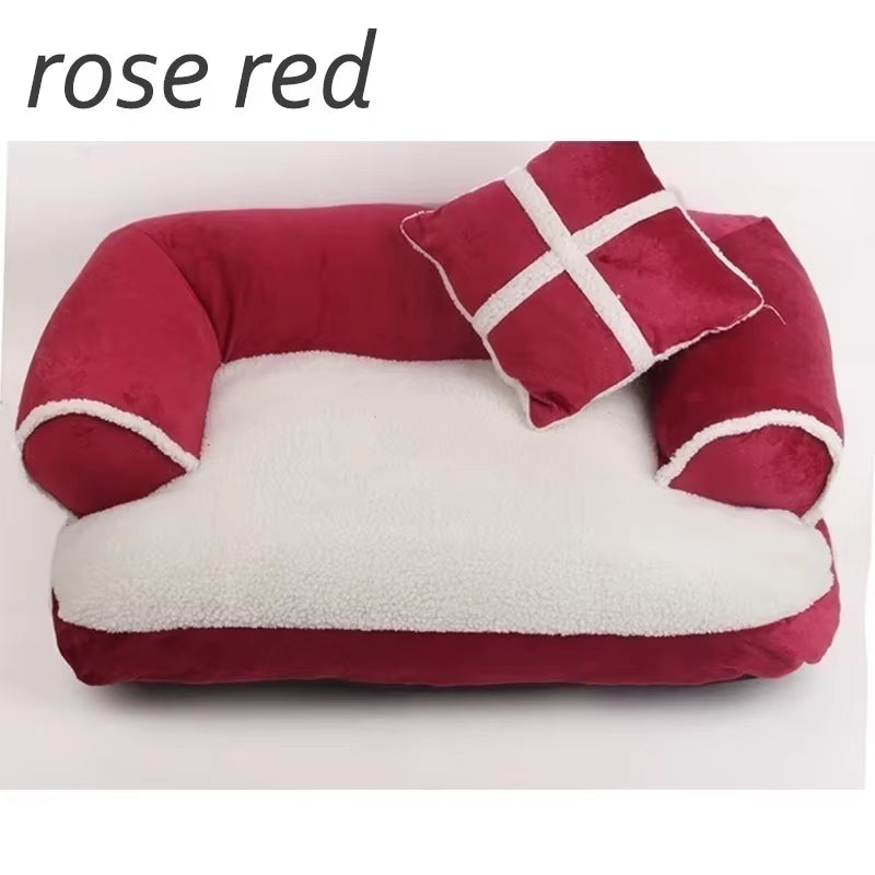Double-Cushion Dog Bed/Sofa 