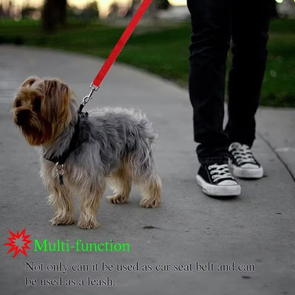 Pet Supplies Car Seat Belt Dog Seat Belt Dog Car Leash Belt Adjustable Cushioning Elastic Travel Strap Leads Safety Leash Rope F