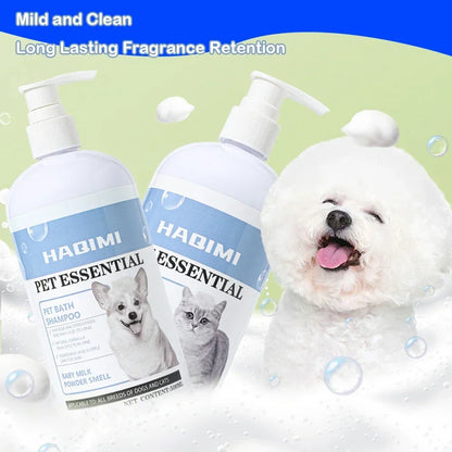 500Ml Pet Bath Shampoo Cats Dogs Shower Gel Gentle Cleansing Deodorant anti Itch Long Lasting Scent Pet Health Cleaning Products