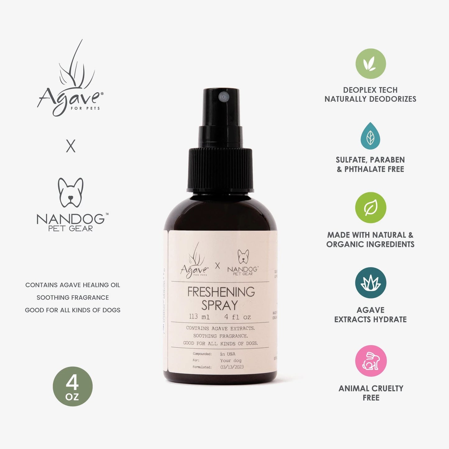 Nandog X Agave Oil for Pets Care Value Kit