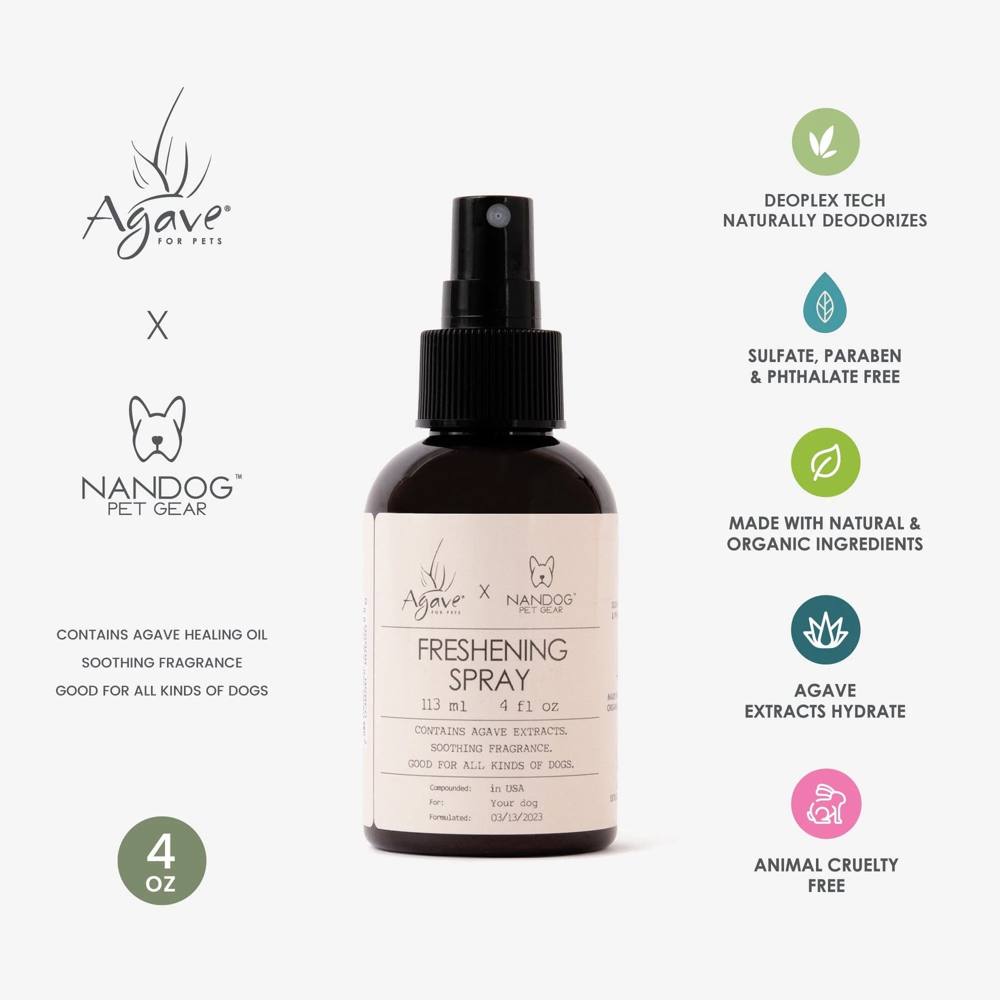 Nandog X Agave Oil for Pets Care Value Kit
