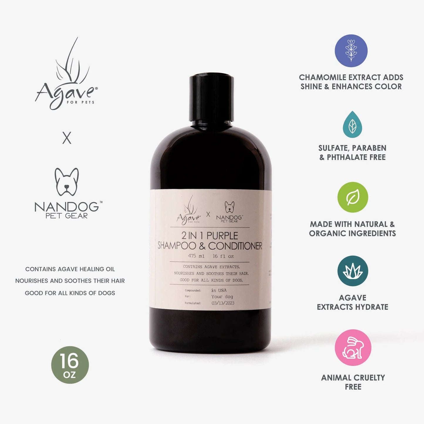 Nandog X Agave Oil for Pets Care Value Kit