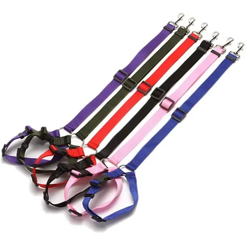 Pet Supplies Car Seat Belt Dog Seat Belt Dog Car Leash Belt Adjustable Cushioning Elastic Travel Strap Leads Safety Leash Rope F